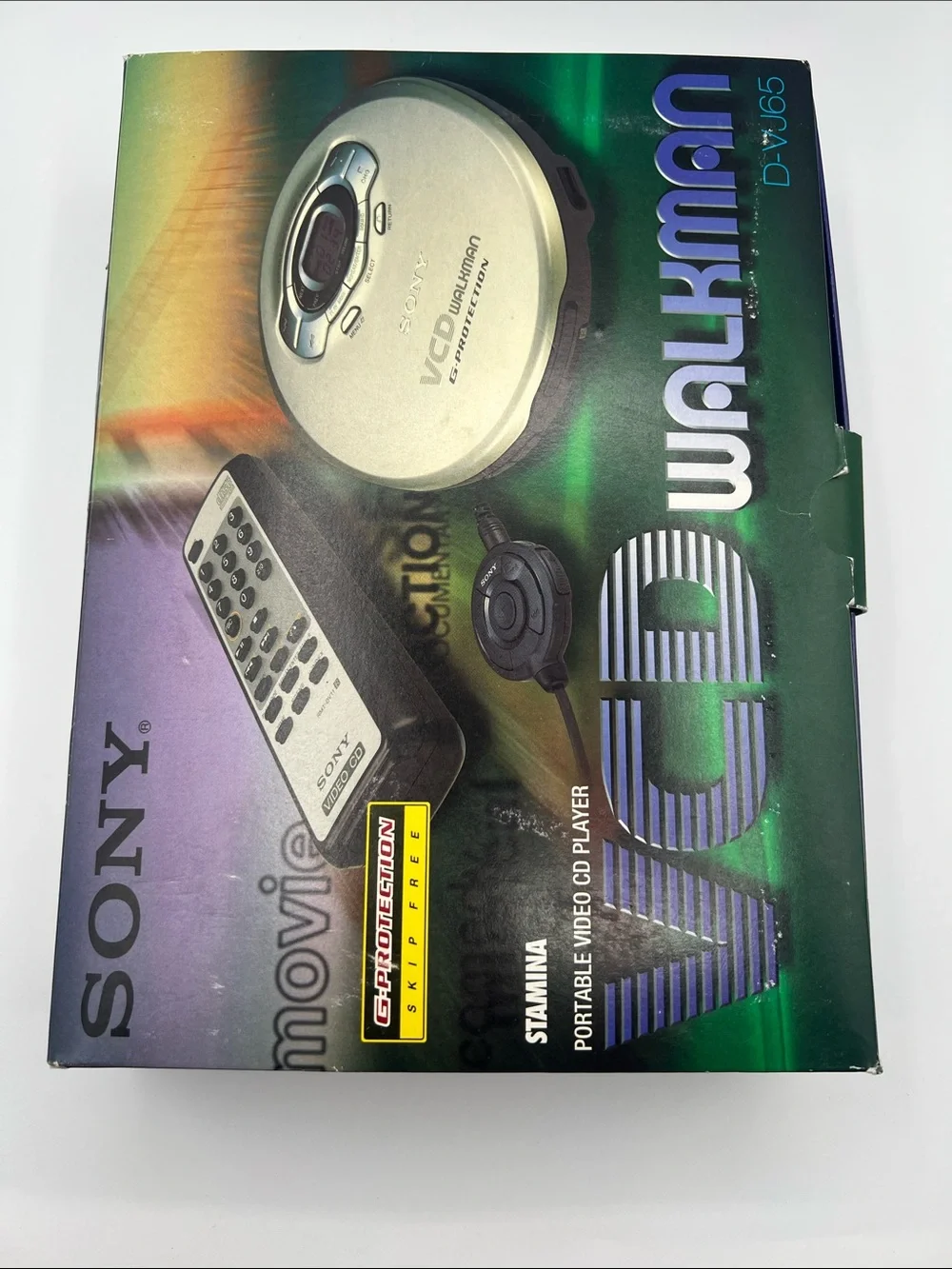 VTG Sony Video CD Walkman D-VJ65 Complete in Box